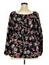 Hayden 100% Polyester Black Long Sleeve Blouse Size 3XL - photo 2