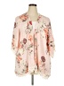 Liberty Love 100% Polyester Floral Pink 3/4 Sleeve Blouse Size 3XL - photo 1
