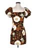 Rhode Print Orange Cocktail Dress Size 4 - photo 1