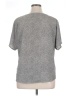 Anne Klein 100% Polyester Gray Short Sleeve Top Size XL - photo 2