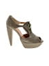 Plomo Green Heels Size 7 1/2 - photo 1