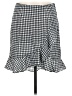 Sugar Lips 100% Polyester Checkered-gingham Gray Casual Skirt Size M - photo 1
