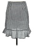 Sugar Lips 100% Polyester Checkered-gingham Gray Casual Skirt Size M - photo 2
