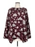 Assorted Brands Burgundy Poncho Size 1X - photo 1