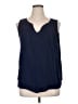 Democracy Blue Sleeveless Blouse Size 2X - photo 1