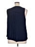 Democracy Blue Sleeveless Blouse Size 2X - photo 2