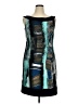 Connected Apparel Graphic Teal Cocktail Dress Size 16 - photo 1