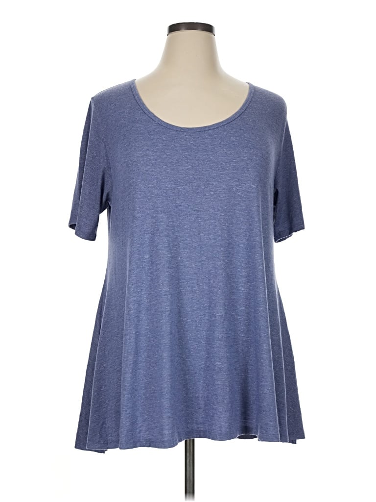 Pre-owned Lularoe Short Sleeve T-shirt In Blue