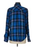 Rails 100% Rayon Plaid Blue Long Sleeve Button-Down Shirt Size M - photo 2