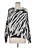 Young Fabulous & Broke Animal Print Silver Pullover Sweater Size M - photo 1