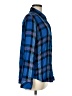 Rails 100% Rayon Plaid Blue Long Sleeve Button-Down Shirt Size M - photo 4