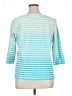 Ruby Rd. Blue 3/4 Sleeve Top Size 1X - photo 2