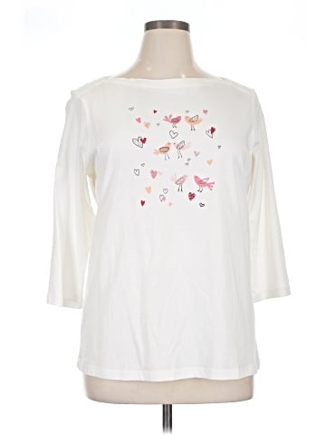 Christopher & Banks 3/4 Sleeve T-Shirt (view 1)