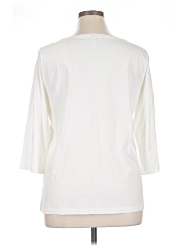 Christopher & Banks 3/4 Sleeve T-Shirt (view 2)