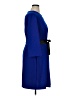 Harper Solid Blue Casual Dress Size 16W - photo 4