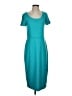 The Limited Solid Teal Casual Dress Size 4 - photo 1