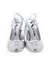 Nina Silver Heels Size 8 1/2 - photo 2
