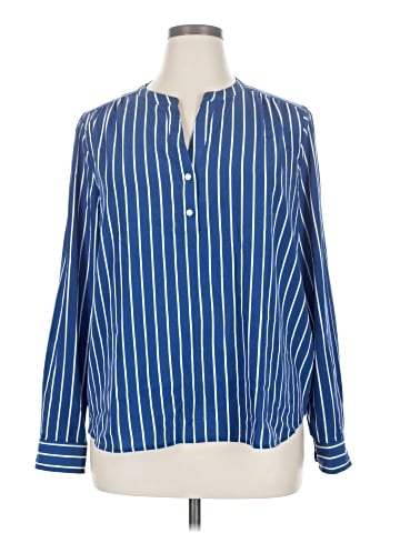J.Crew Factory Store Long Sleeve Blouse (view 1)