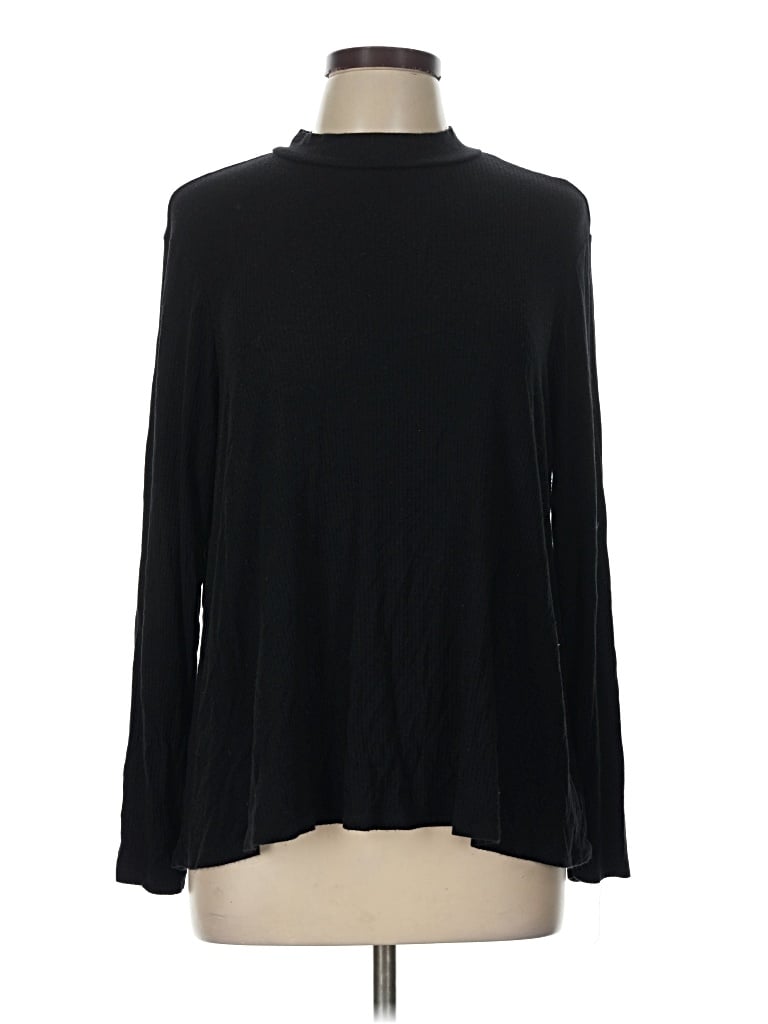 Pre-owned Old Navy Long Sleeve Turtleneck In Black