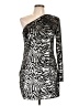 ALLSAINTS Animal Print Silver Cocktail Dress Size 10 - photo 1