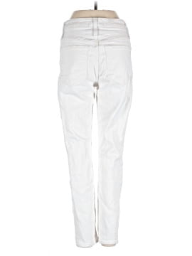 Madewell Curvy High-Rise Skinny Crop Jeans in Pure White: Button-Front Edition (view 2)