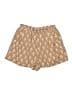 Shein 100% Polyester Print Tan Shorts Size XL - photo 1