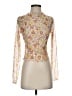 Le Lis Floral Ivory Long Sleeve Blouse Size S - photo 1