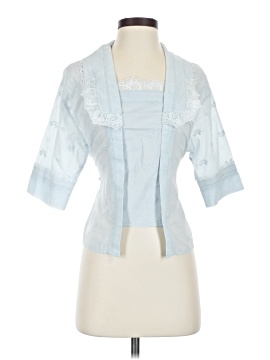 Simple Retro Short Sleeve Blouse
