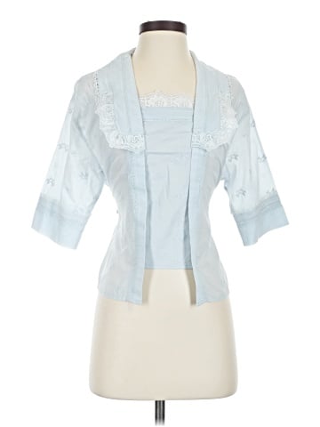 Simple Retro Short Sleeve Blouse (view 1)