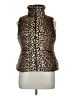 Yoki 100% Polyester Animal Print Brown Faux Fur Vest Size XL - photo 1