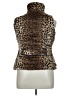 Yoki 100% Polyester Animal Print Brown Faux Fur Vest Size XL - photo 2