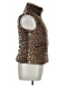 Yoki 100% Polyester Animal Print Brown Faux Fur Vest Size XL - photo 4