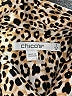 Chico's Animal Print Brown 3/4 Sleeve Button-Down Shirt Size XL - photo 7