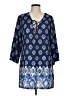 J Valdi Blue 3/4 Sleeve Blouse Size M - photo 1