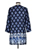 J Valdi Blue 3/4 Sleeve Blouse Size M - photo 2