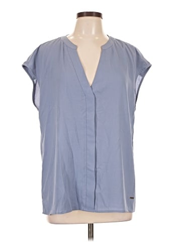 Anne Klein Short Sleeve Blouse (view 1)