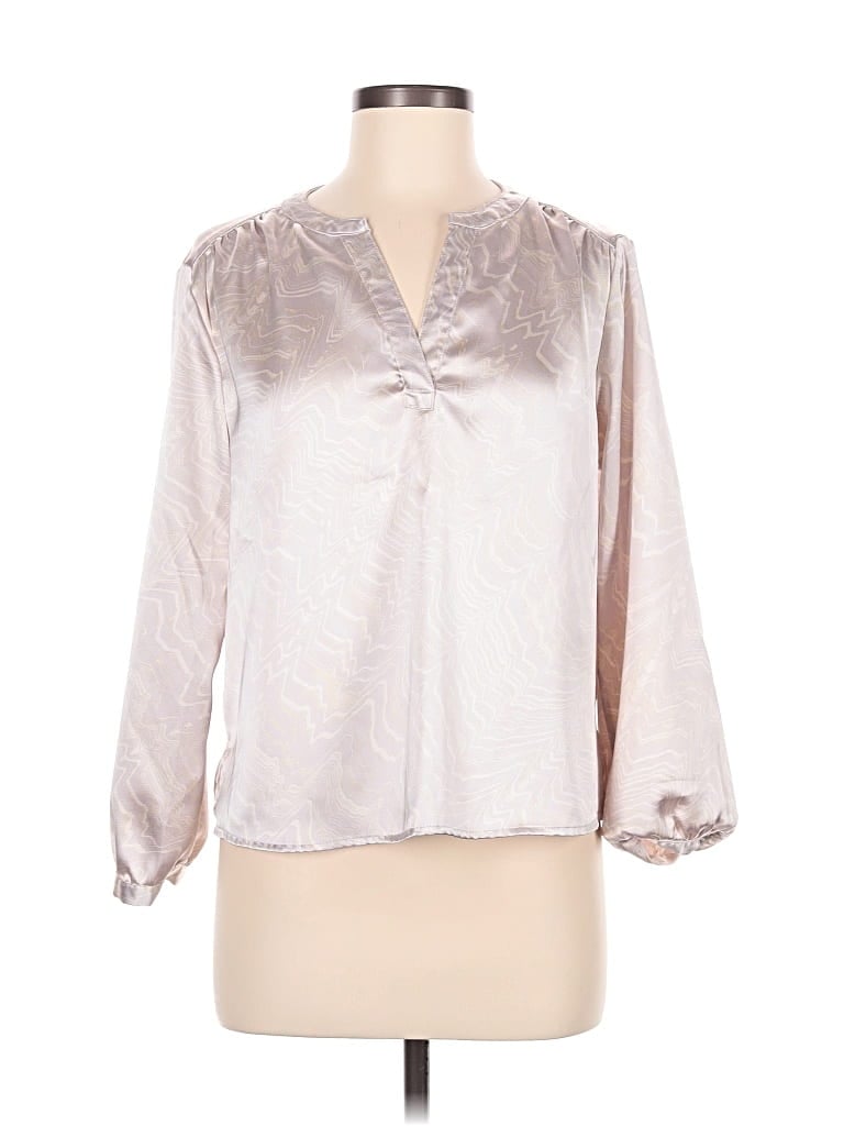 Pre-owned Calvin Klein Jeans Est.1978 Calvin Klein Jeans 3/4 Sleeve Blouse In Silver