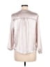 CALVIN KLEIN JEANS Metallic Silver 3/4 Sleeve Blouse Size M (petite) - photo 2