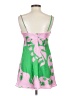 Zara 100% Polyester Tropical Green Cocktail Dress Size XS - photo 2