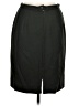 Pendleton 100% Virgin Wool Solid Black Wool Skirt Size 8 - photo 2