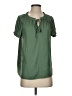 Catherine Malandrino 100% Polyester Green Short Sleeve Blouse Size S - photo 1