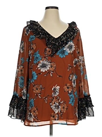 Suzanne Betro 3/4 Sleeve Blouse (view 1)