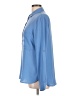Guess Color Block Blue Long Sleeve Blouse Size L - photo 5