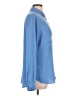 Guess Color Block Blue Long Sleeve Blouse Size L - photo 4