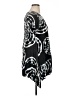 Dunia Graphic Black Short Sleeve Blouse Size XL - photo 4