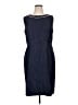 Preston & York 100% Polyester Tweed Blue Cocktail Dress Size 16 - photo 1