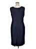 Preston & York 100% Polyester Tweed Blue Cocktail Dress Size 16 - photo 2
