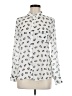 Freebird Animal Print Ivory Long Sleeve Blouse Size M - photo 1