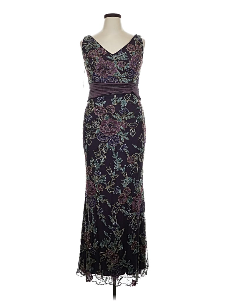 Pre-owned Montage By Mon Cheri Cocktail Dress In Purple