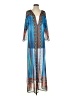 Venus 100% Polyester Blue Kimono Size S - photo 1